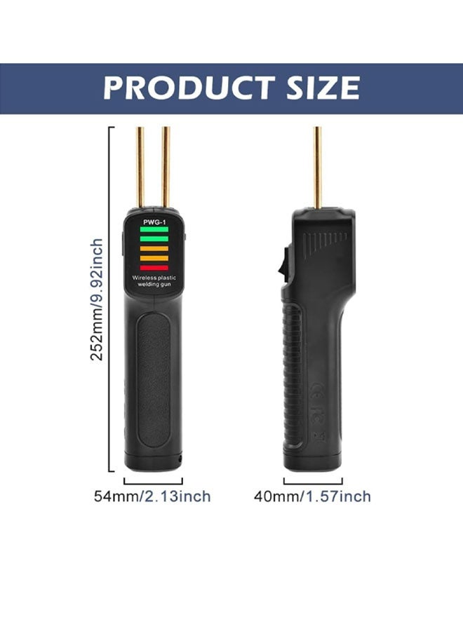 Cordless Portable 2-in-1 Plastic Welding Kit, with LED Light & Fast Heating, Plastic Welder/Welding Gun, 4 Welding Rods + 200 Hot Staples, Efficient For DIY Enthusiasts/Repairers - Image 3